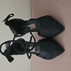 Women's Pump Shoe Pointed Toe Ankle Strap High Heel NANBEI ZUO